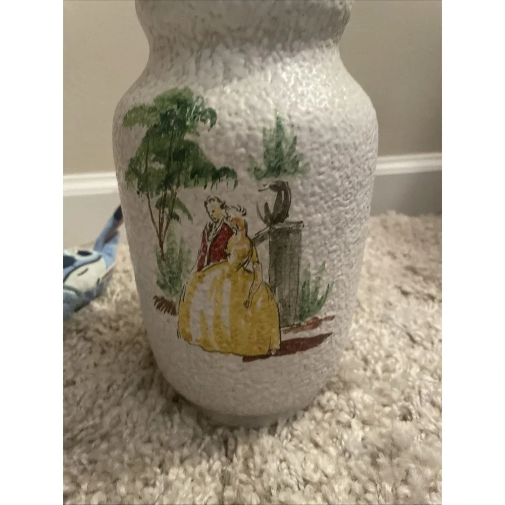Vintage Hand Painted Masco Italy Signed Vase